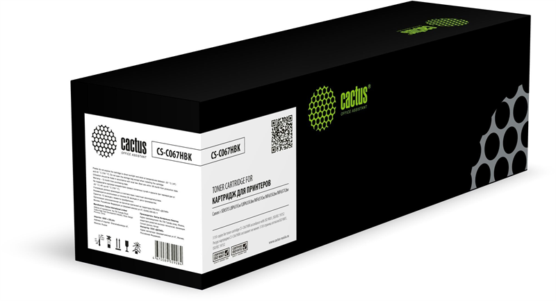 Cactus CS-C067HBK 067HBK черный (3130стр.) для Canon i-SENSYS LBP631Cw/LBP633Cdw/MF651Cw/MF655Cdw/MF657Cdw