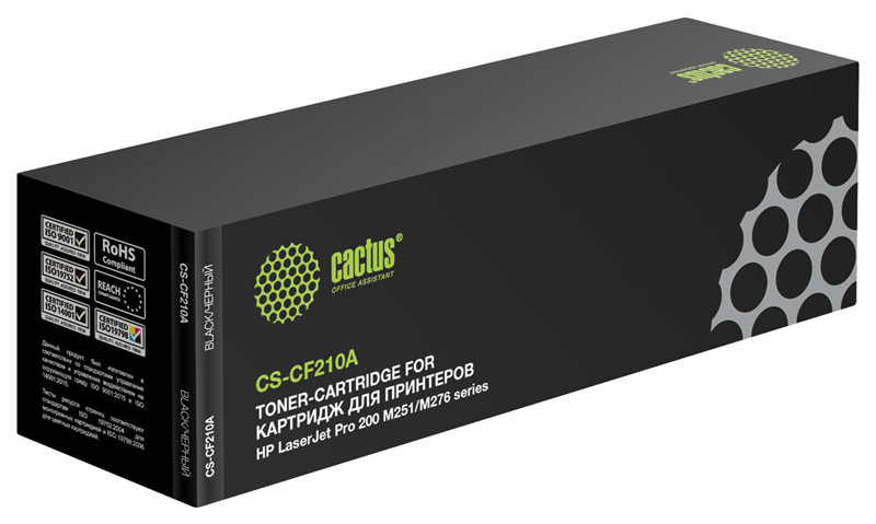 Cactus CS-CF210A CF210A черный (1600стр.) для HP LJ Pro 200 M251/M276
