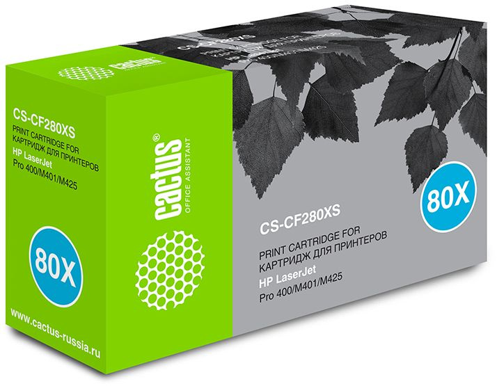 Cactus CS-CF280XS CF280X черный (6900стр.) для HP LJ Pro 400/M401/M425