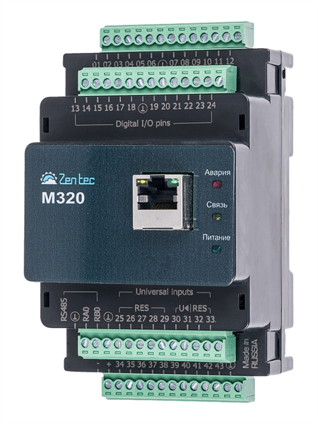 Zentec ПЛК для монтажа в шкаф управления М320