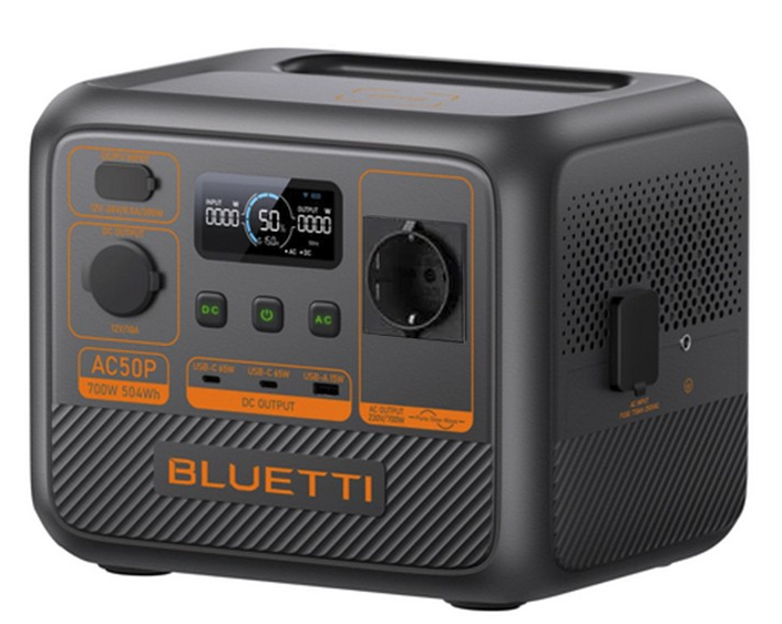Bluetti Premium 50 (AC50P) Portable Power Station, 700W/504Wh, LiFePO4, 6,87kg