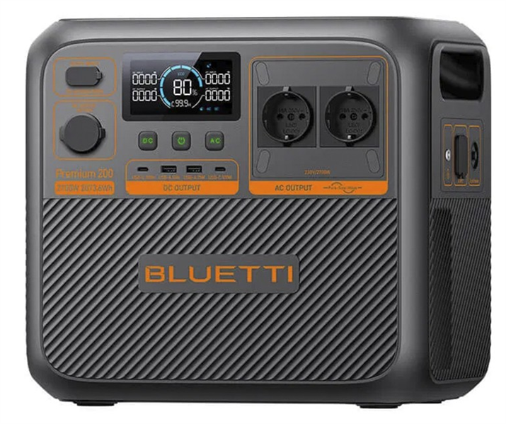 Bluetti Premium 200 V2 Portable Power Station, 2700W/2074Wh, LiFePO4, 24,24kg