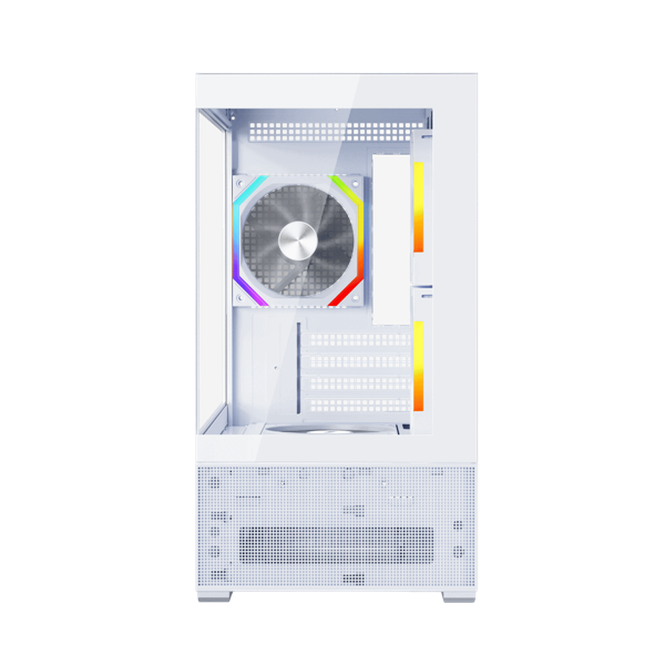 1STPLAYER CV6 ARGB White / mATX / 3x120mm ARGB & 2x120mm fans / CV6-WH-2FAR-W-2FH7R-W-1FH7-W